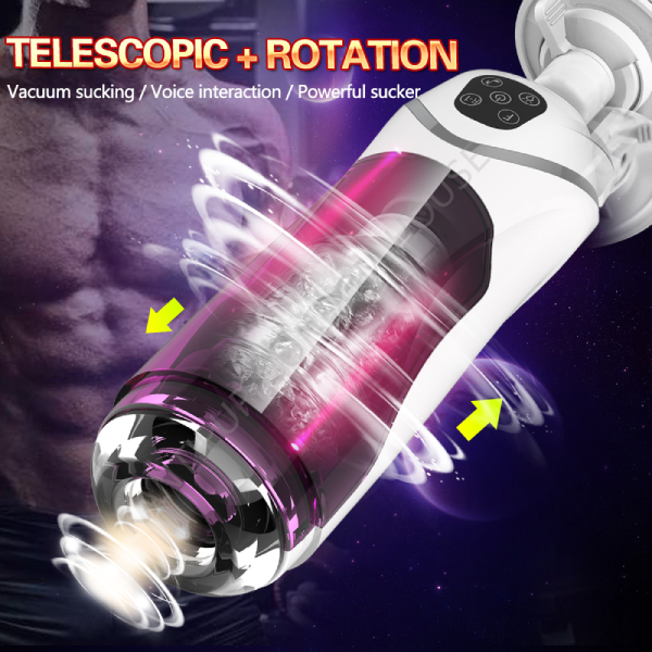 Automatic Telescopic Rotation Male Masturbator Cup